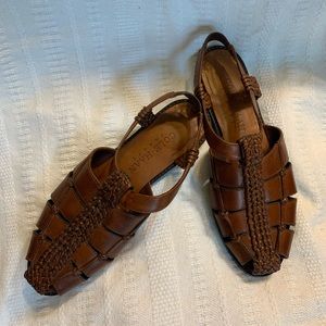 Vintage Leather Huarache Sandals